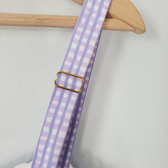 Lilly Pulitzer Olivet Stretch Midi Dress Light Lilac Gingham Style Size 16 NEW - Picture 9 of 14